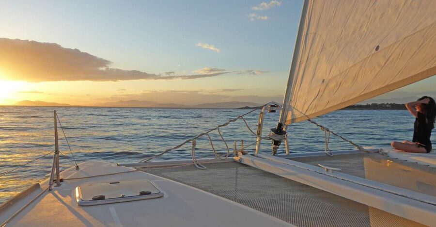 Athens Riviera: Half-Day Private Catamaran Cruise - Pickup from Athens or Piraeus to Alimos Marina, then out into the Aegean
