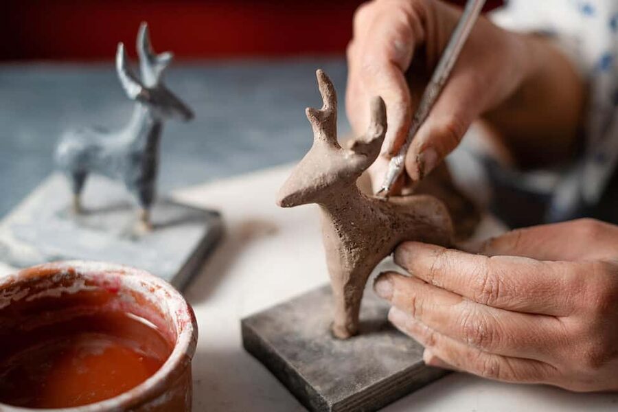 Athens: Sculpt a Mythical Creature from Greek Myths - What you take home, plus the DIY paint-and-brush kit