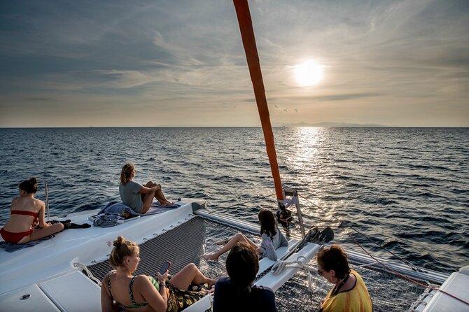 Athens Semi Private Sunset Catamaran Cruise with meal & drinks - Onboard Basics: Semi Private Group of Up to 10 and Smooth Sailing