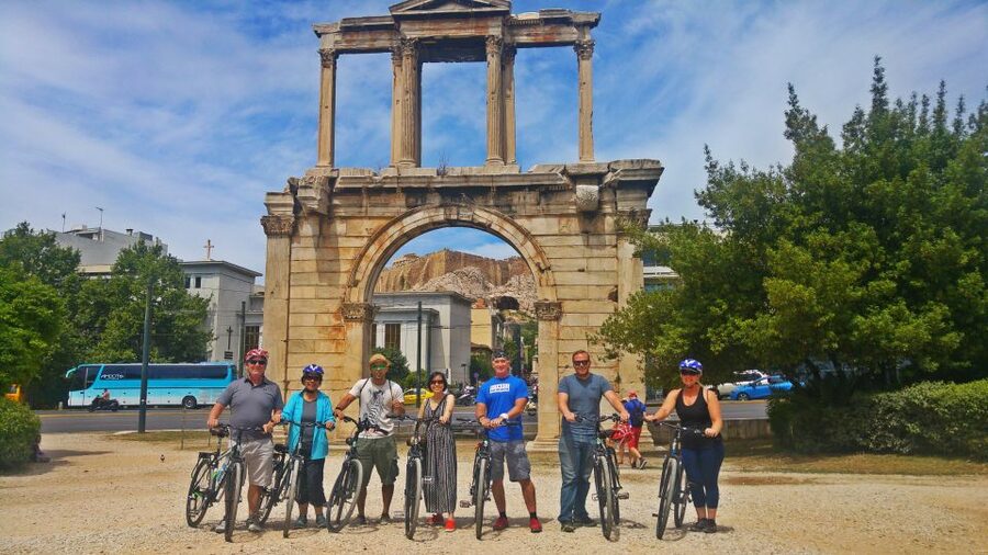Athens: Sunset Bike Tour - Temple of Olympian Zeus and Zappio: classic Athens, shot the easy way