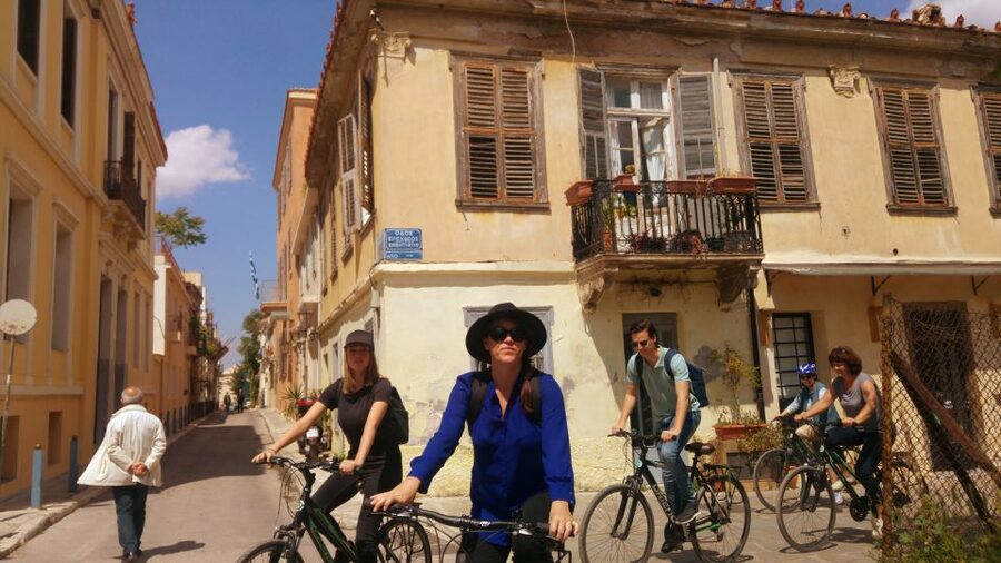 Athens: Sunset Bike Tour - Presidential Palace and the changing of the guards stop