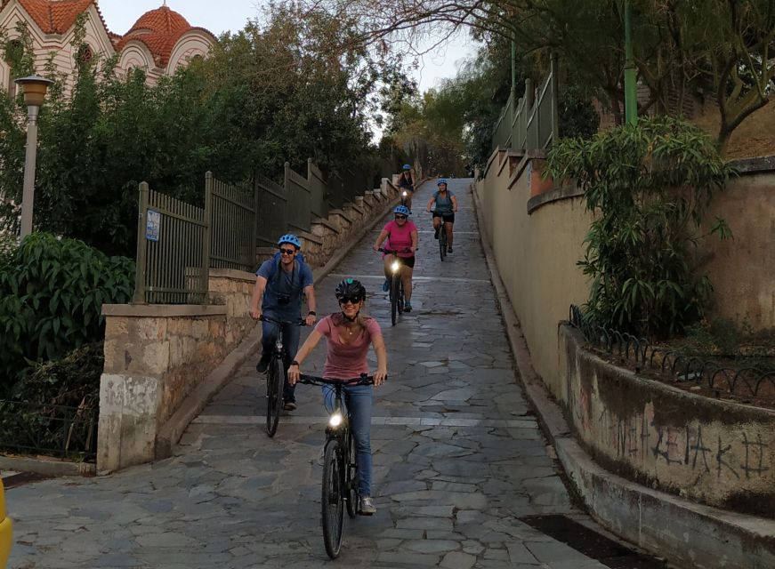 Athens: Sunset Bike Tour - Panathenaic Stadium in late light, plus the Olympic legend view