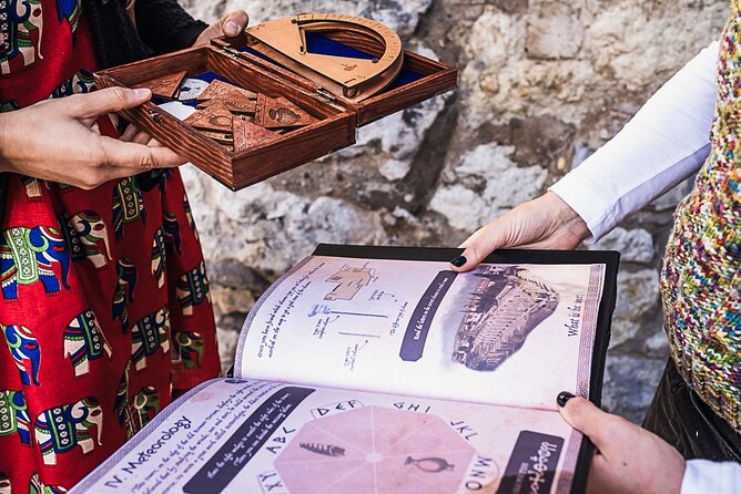 Athens Treasure Hunt Tour of the Lost Library of Aristotle - Getting the backpack at Mastermind Escape Rooms