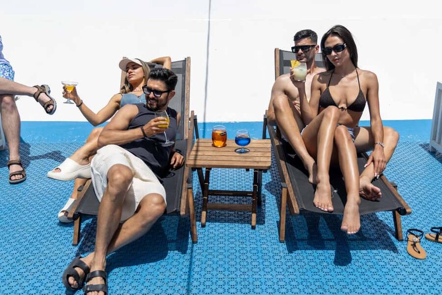 Athens: VIP Swimming Cruise to three islands - Nisis Metopi: Short, Scenic, and Built Around Swimming