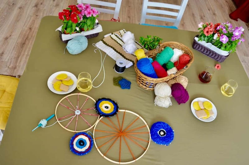 Athens: Weaving Workshop & Mythic Stories - Greek herbal tea and cookies, because comfort counts