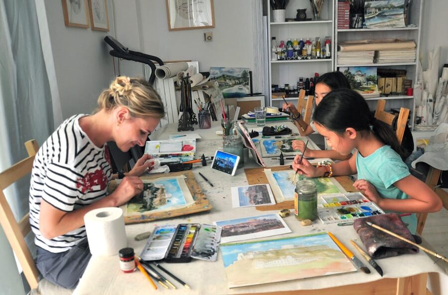 Athens: workshop for painting landscape with local artist - Why a watercolor class in Athens beats trying to DIY