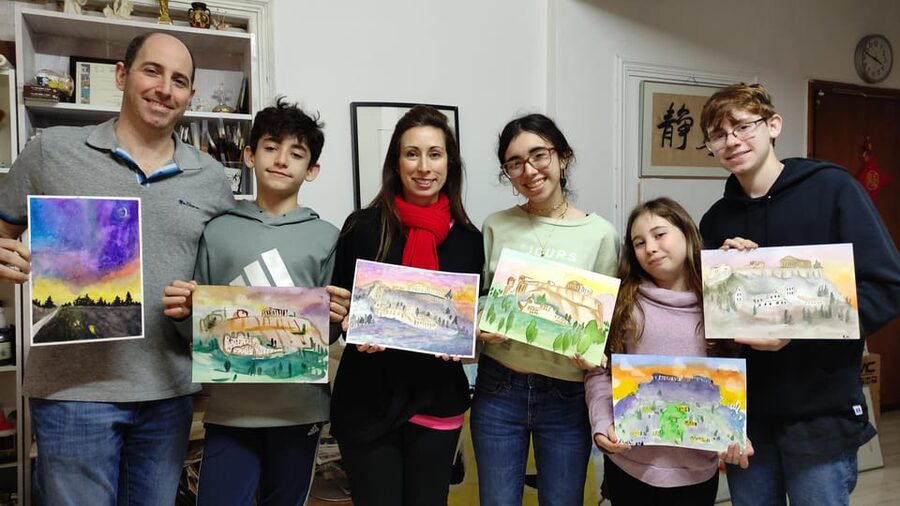 Athens: workshop for painting landscape with local artist - The skills that make your painting look real: light and shadow, texture, and form