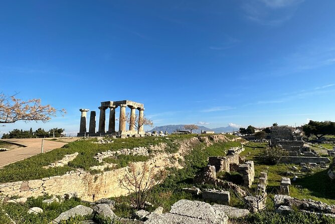 Biblical Corinth Taste Faith & History with wine & Oil Tasting - Temple of Apollo, early Doric columns and the power of structure