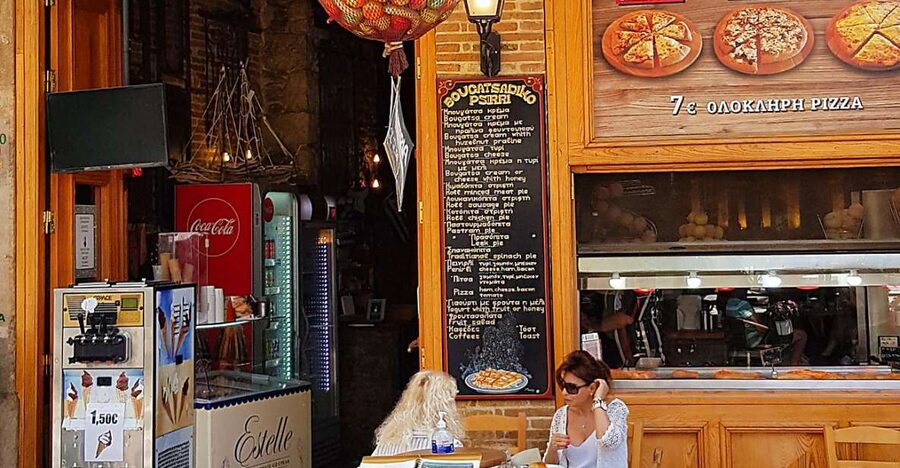 Breakfast in the markets with olive oil and honey tasting - Omonoia for coffee, snacks, and the market finish