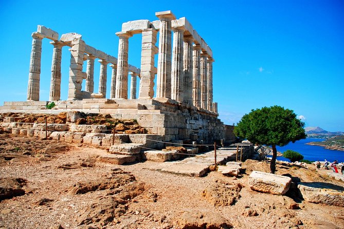 Cape Sounio, Poseidon Temple (5 hours). Day or Evening/ Sunset tour - The Temple of Poseidon: the big view, plus ticket details