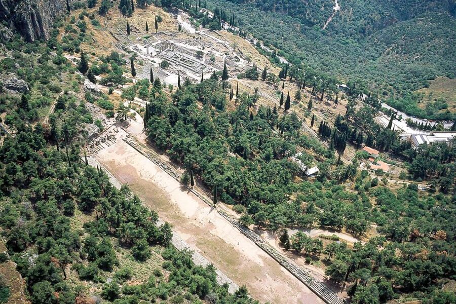 Delphi 2Day Tour with guide,tickets,Overnight & hotel pickup - The Iniochos statue and Pythian Games context: what to notice
