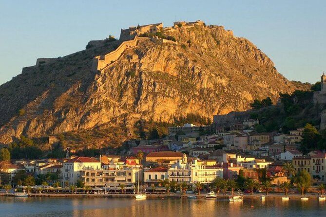 Discover Corinth-Nafplio: All Day Tour Through History and Beauty - Bourtzi in the middle of the port: the chain, the islet, the boat ride