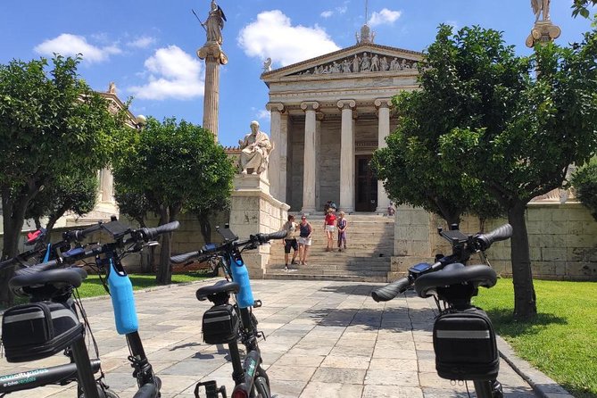 Discover the City e-bike day tours - The landmark photo circuit: Academy, Syntagma, Stadium, and Zeus