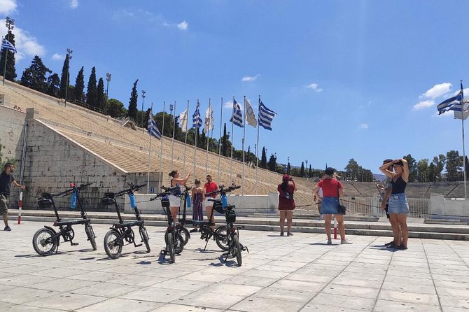 Discover the City e-bike day tours - Passing under the Acropolis, then rolling through Plaka and Psirri