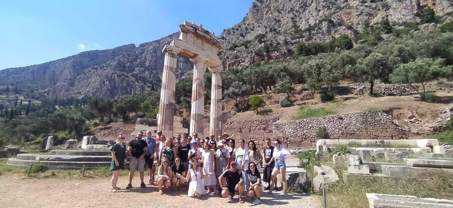 From Athens: Delphi Day Trip & Arachova Village Stop - Delphi Archaeological Site: Temple of Apollo, Theater, Omphalos