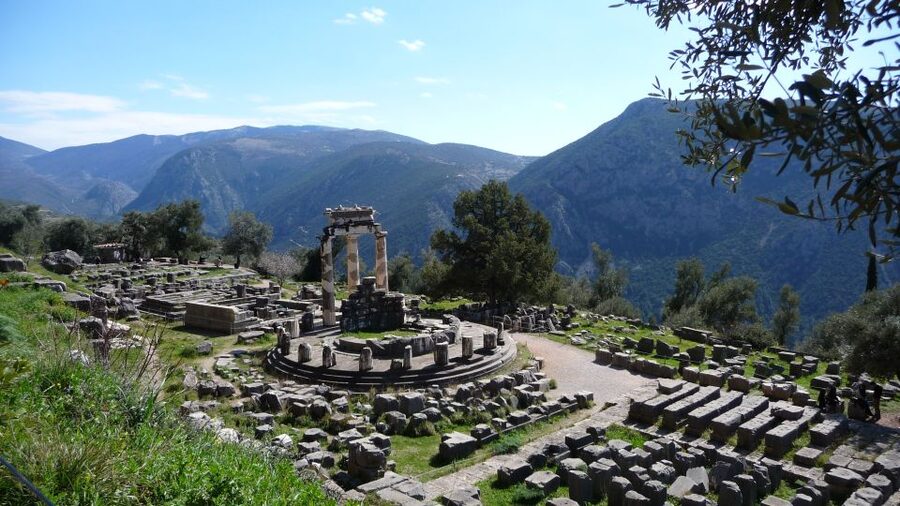 From Athens: Full Day Private Tour of Delphi - The Delphi ruins start with sacred places, not just big monuments