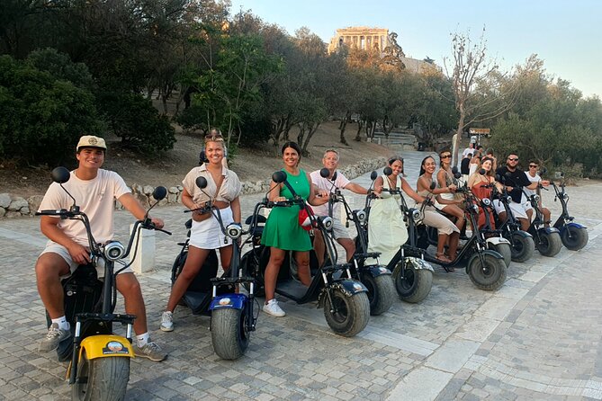 GoPro Adventure Tour in Acropolis area by E-Scooter - The Secret Panoramic Spot and Finishing at Odeon of Herod