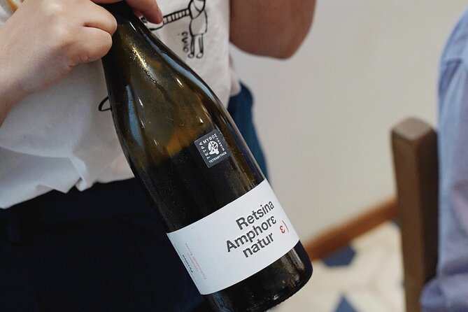 Greek Retsina: Time, Pine, Wine - Stop 4: Pitys Ritinitis with split pea purée and smoked mackerel