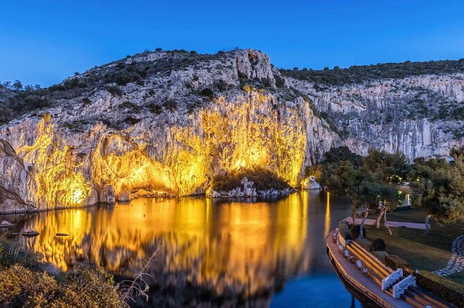 Half day Cape Sounion Sunset Views at the Poseidon Temple Tesla - Lake Vouliagmeni and the Athenian Riviera drive