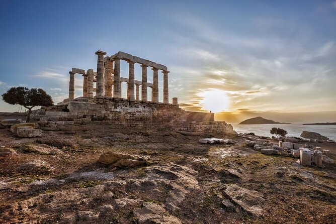 Half day Cape Sounion Sunset Views at the Poseidon Temple Tesla - Vouliagmeni thermal lake: what 30 minutes can do