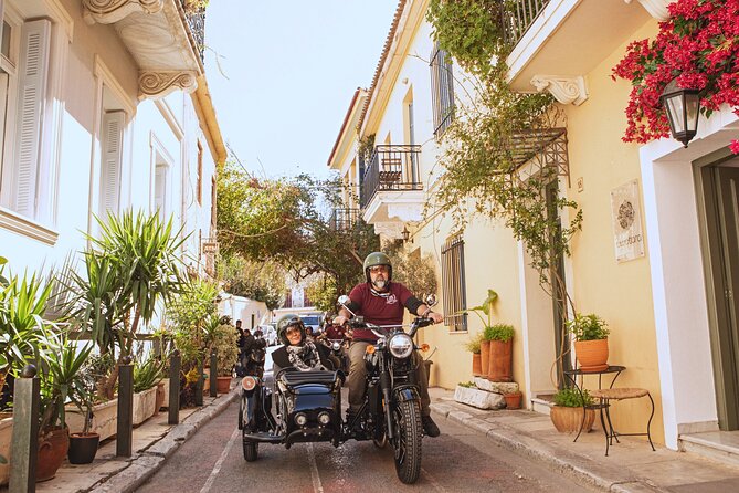 Half Day Sidecar Private Tour to Cape Sounio & Temple of Poseidon - Plaka below the Acropolis: a quick history neighborhood stop with real food tips