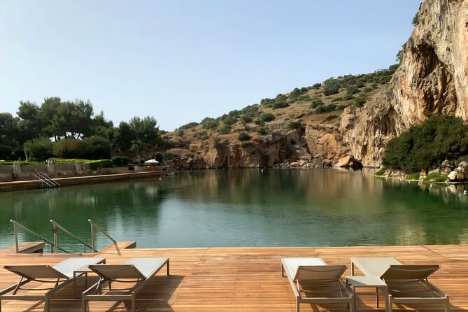 Lake Vouliagmeni Thermal Spa And Temple Of Poseidon Tour - Athens Riviera, Poseidon Avenue, then off toward Sounion