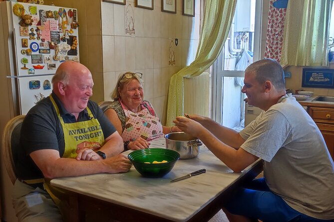 Local Home Cooking – A Taste of the Greek Islands in Athens - The apartment setting: vintage charm plus a serious dinner table