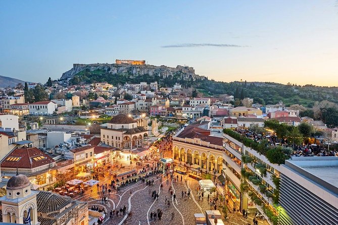 Mercedes Private Tour Classical Athens and Athenian Riviera - Stavros Niarchos Foundation and Flisvos Marina at golden-hour style