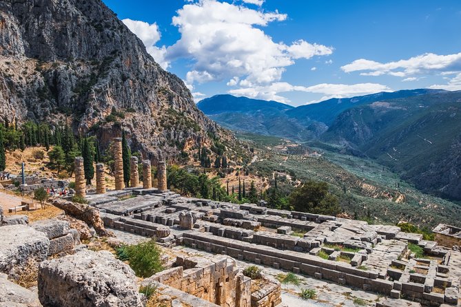 Mercedes Private Tour to Delphi and Arachova - Stop 1: Tholos of Athena Pronaia, a short myth stop that sets the tone