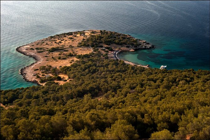 Private Boat Day-Trip to Angistri, Aegina and Moni - Agistri’s Megali Bali Beach in Limenaria: Wind-Protected Swimming