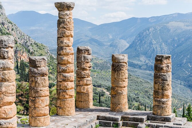 Private Luxury Tour: Delphi & Thermopylae – The 300’s Legacy - Temple of Apollo: Delphi’s spiritual heart in real size