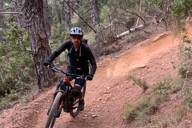 Private Mountain Bike,Trail Ride Tour of Mount Ymittos, Athens. - Mount Ymittos MTB, the Athens view with actual trail time