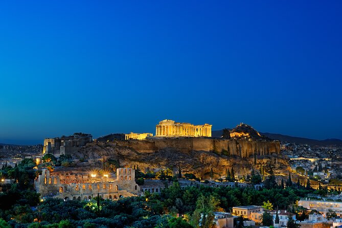 Private Night Tour in Athens to Remember - Olympian Zeus and Kallimarmaro: scale and marble at night