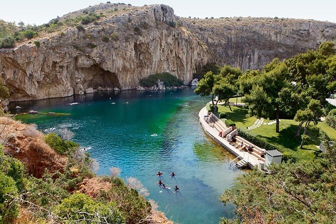 Private tour in Poseidon Temple and Swim in Lake Vouliagmeni - Megalo Kavouri: lunch freedom plus a fish-focused seaside stop