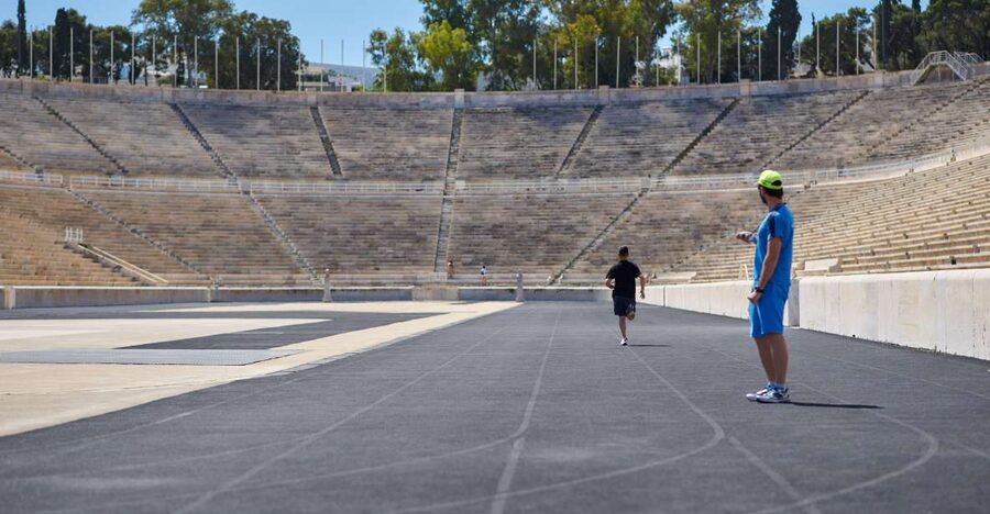 Running Through The History Of Athens with personal trainer - Acropolis Views, Acropolis Museum, and Getting Oriented Fast