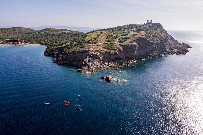 Sounio Sea Kayak Temple of Poseidon - The Temple of Poseidon from the sea: what you are really paying for