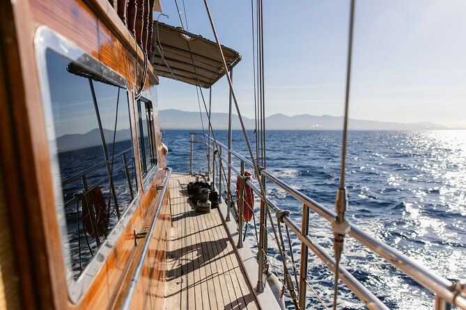 Sunset Dinner Cruise: Sunset, Swim, Drinks, and Dinner Onboard - Two swim stops with included gear, plus time to actually enjoy them