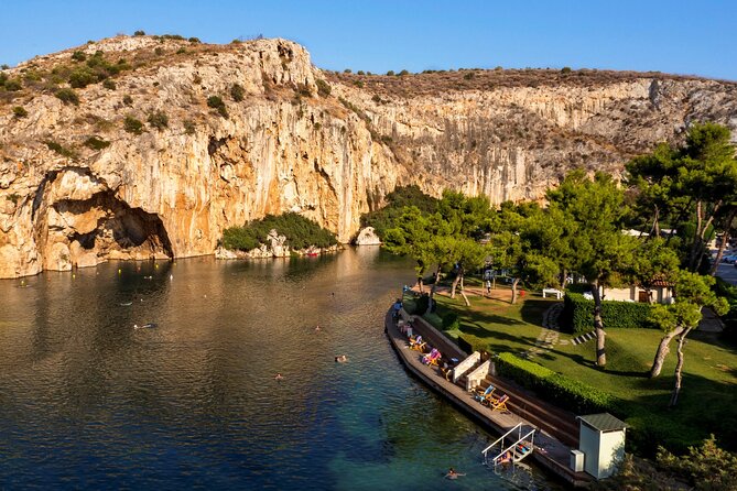 Sunset Private Tour to Poseidon Temple & Vouliagmeni Thermal Lake - Stop Three: Temple of Poseidon on Cape Sounion in Golden Light