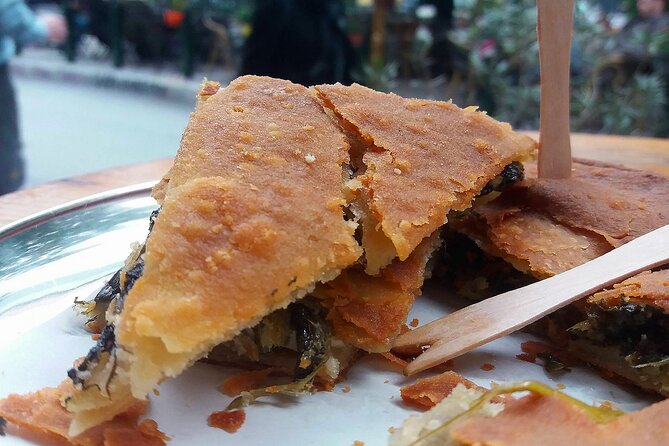 Traditional breakfast in markets with olive oil and honey tasting - Stop 1 in Central Market Athens: shop talk before you eat