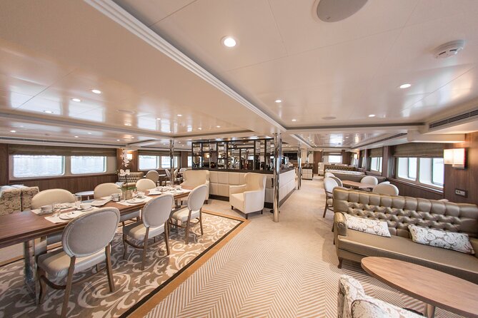 VIP - Day Cruise From Athens to Hydra Poros Aegina - Onboard lunch: business-class buffet, meze, and live entertainment